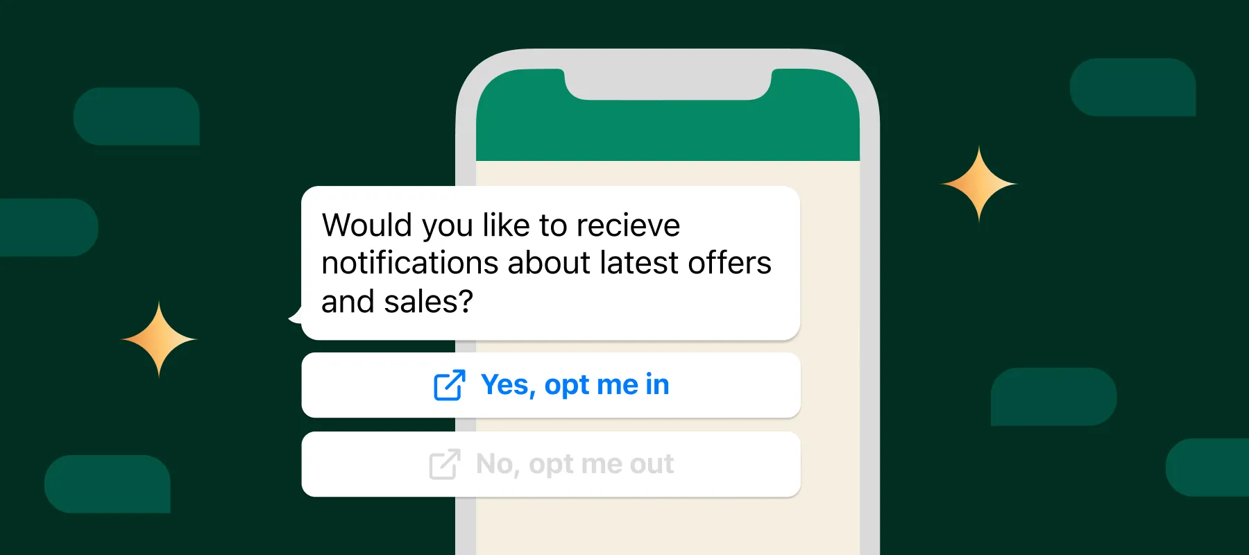 Opt-in, opt-out en LEAVE-knop op WhatsApp